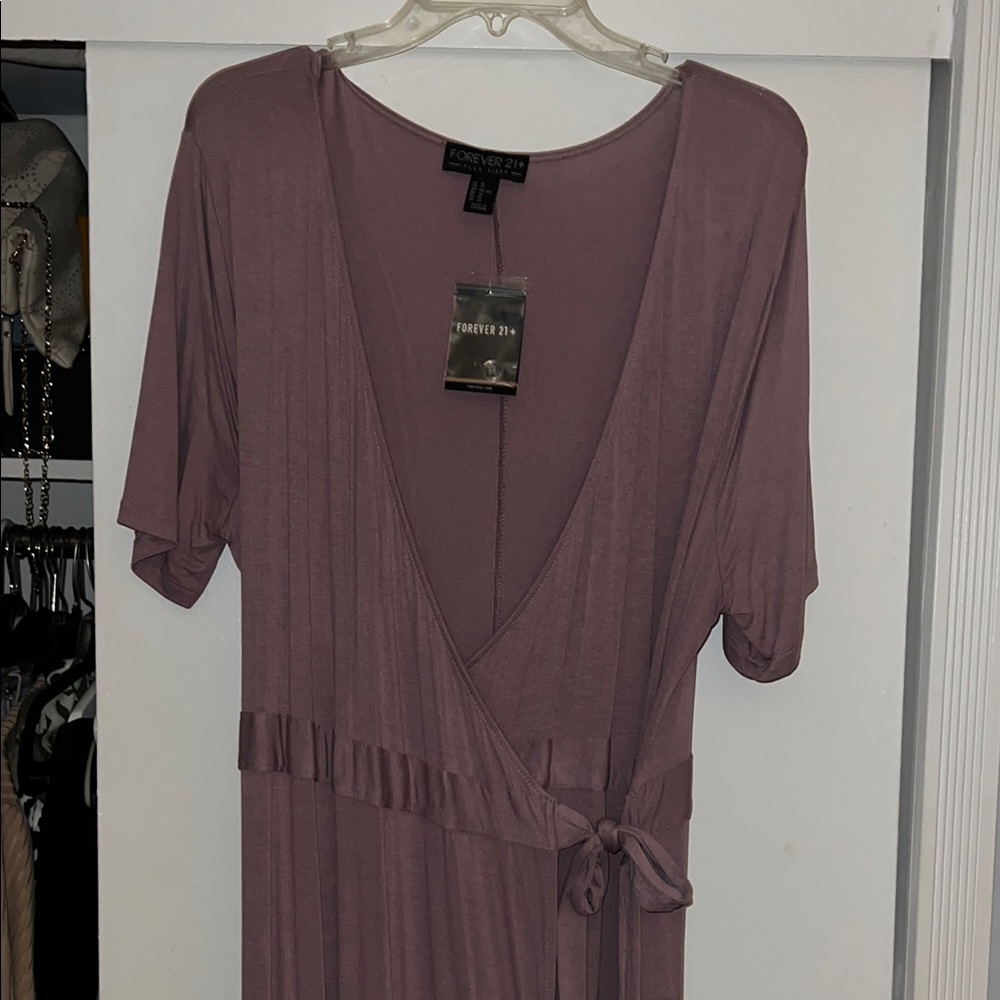 Forever 21 Dusty Pink Wrap Dress